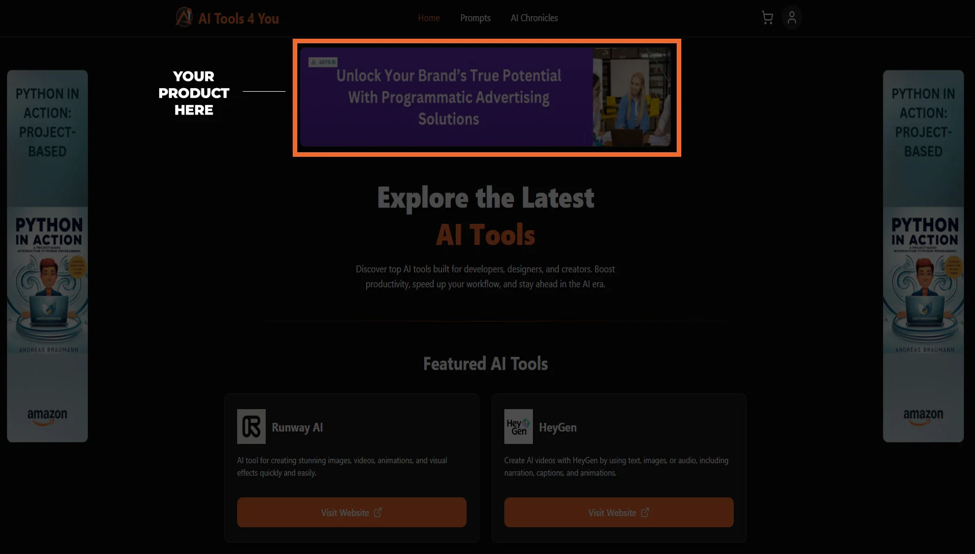 Top Center Banner banner preview